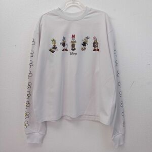 Ganni White Sweatshirt with Disney Characters Daisy Duck